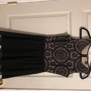 Black lace dress